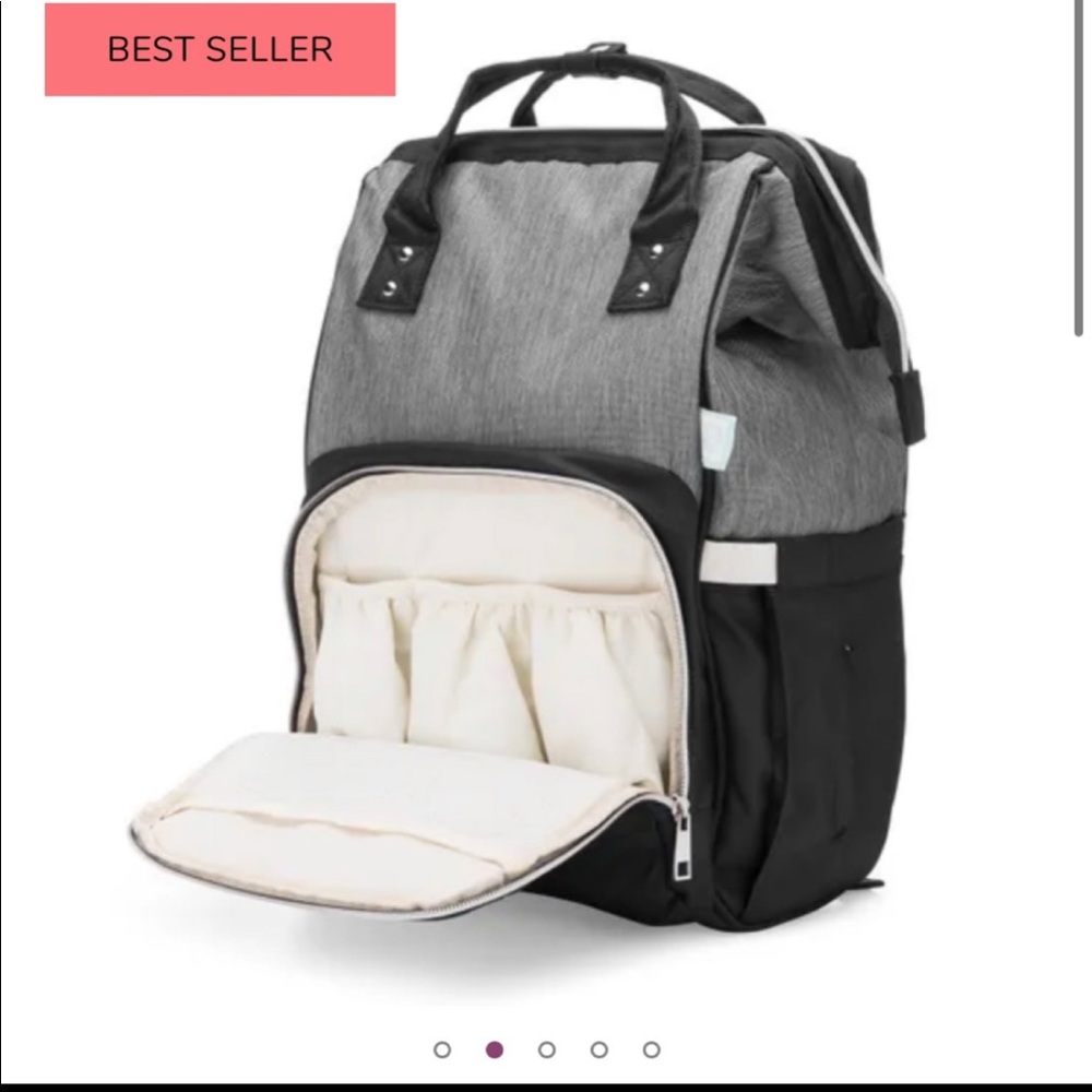 Breast pump and diaper bag backpack